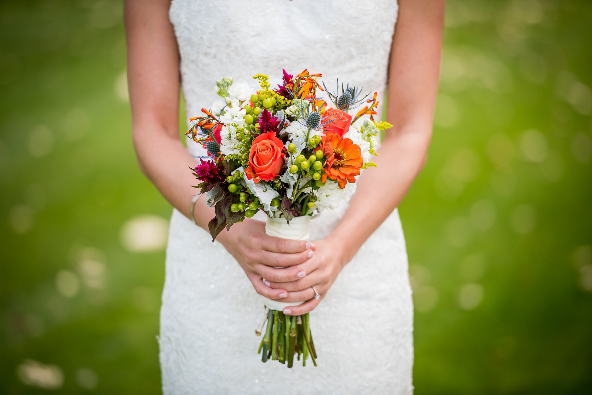 bride and bouquet